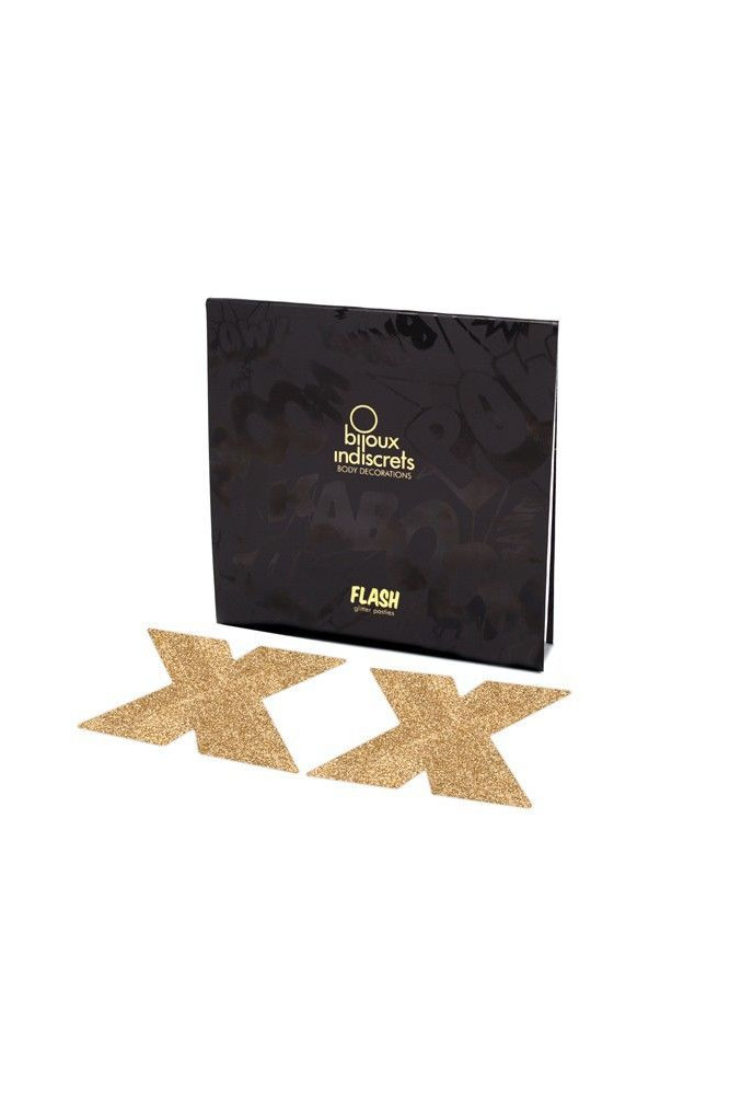 BIJOUX - INDISCRETS COPRI CAPEZZOLI FLASH ORO