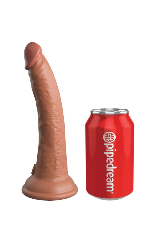KING COCK - ELITE DILDO REALISTICO IN SILICONE 17.8 CM CARAMEL