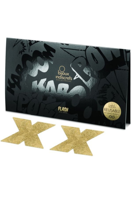 BIJOUX - INDISCRETS COPRI CAPEZZOLI FLASH ORO