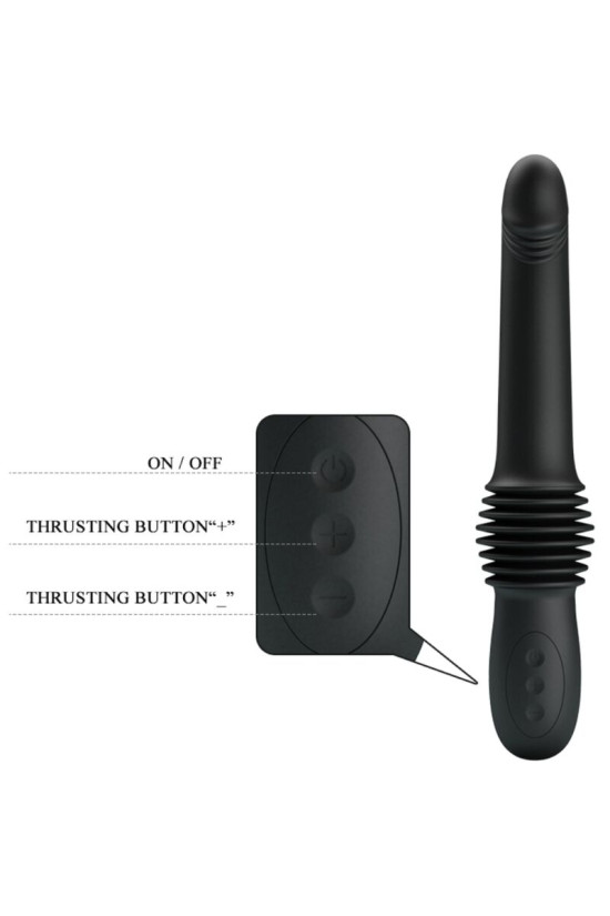 PRETTY LOVE - VIBRATORE PAZUZU 3 MODALITÀ DI SPINTA NERO