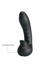 PRETTY LOVE - HOBGOBLIN CUSTODIA PER DITA VIBRANTE 12 VIBRAZIONI + STIMOLATORE CLITORIDE NERO