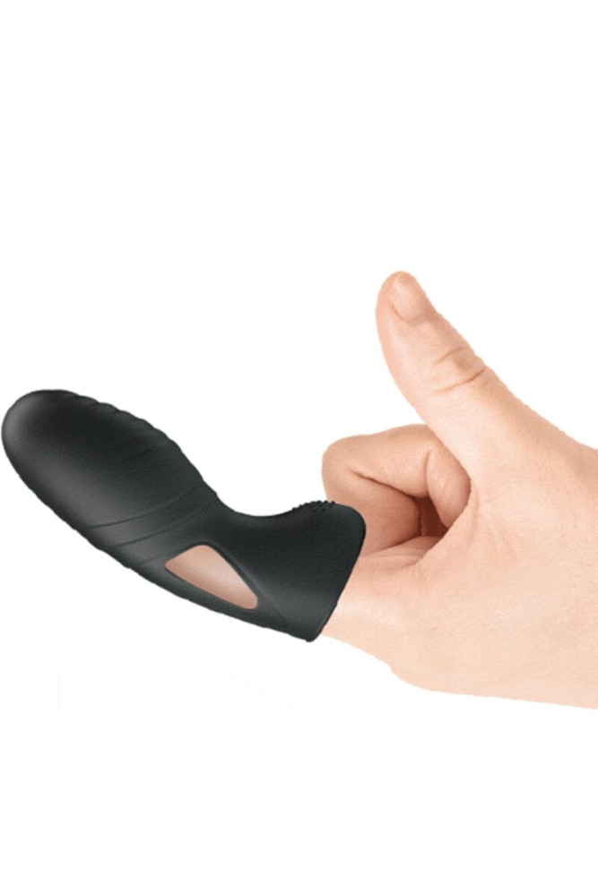 PRETTY LOVE - VIBRATORE DA DITO IN SILICONE ALAN NERO