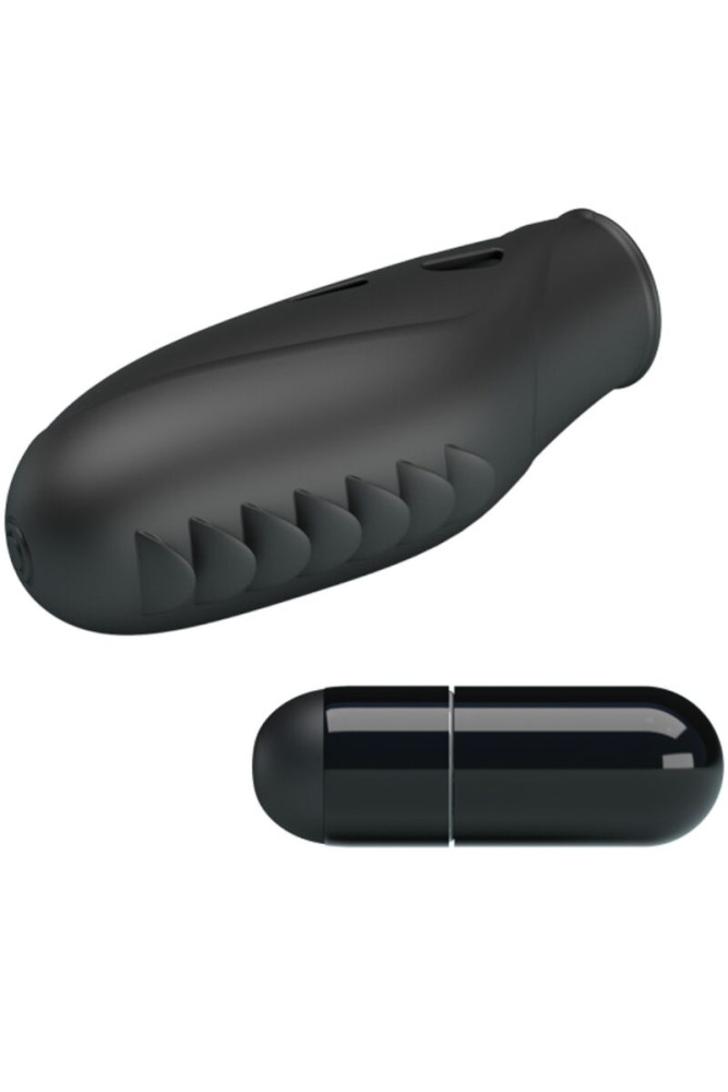 PRETTY LOVE - VIBRATORE DA DITO IN SILICONE GILO NERO