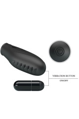 PRETTY LOVE - VIBRATORE DA DITO IN SILICONE GILO NERO