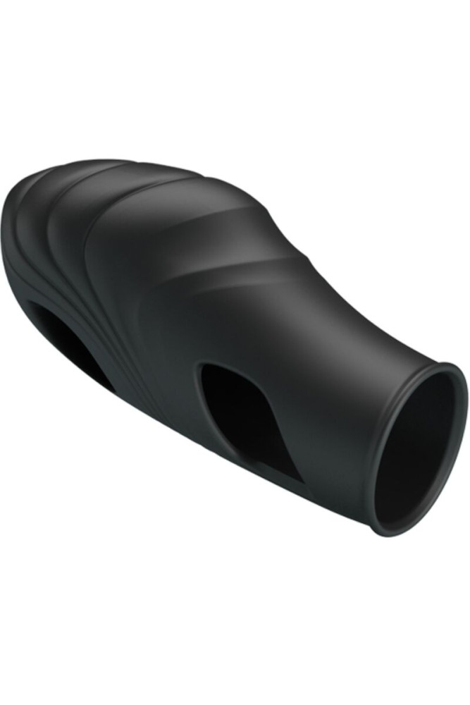 PRETTY LOVE - VIBRATORE DA DITA IN SILICONE LICH NERO