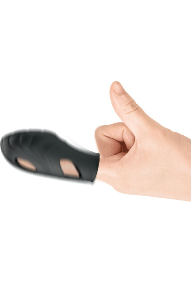 PRETTY LOVE - VIBRATORE DA DITA IN SILICONE LICH NERO