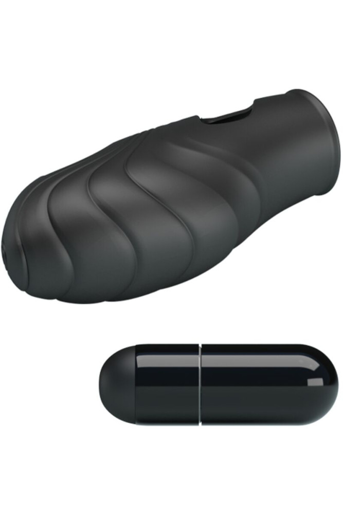 PRETTY LOVE - VIBRATORE DA DITA IN SILICONE LICH NERO