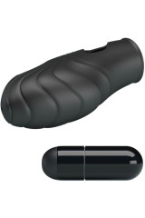 PRETTY LOVE - VIBRATORE DA DITA IN SILICONE LICH NERO