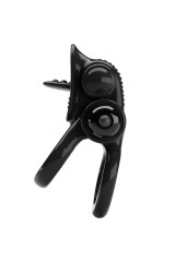 PRETTY LOVE - PASSIONATE RING DOPPIO ANELLO VIBRANTE + STIMOLATORE CLITORIDE NERO