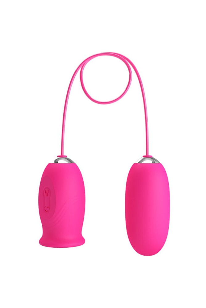 PRETTY LOVE - Ovulo vibrante a forma di margherita + lingua stimolante per il clitoride ROSA