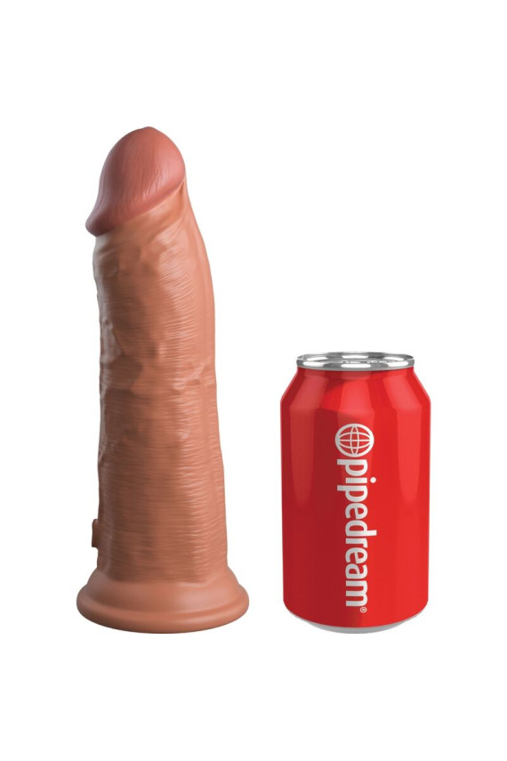 KING COCK - ELITE DILDO REALISTICO VIBRANTE E SILICONE 20.3 CM CARAMEL
