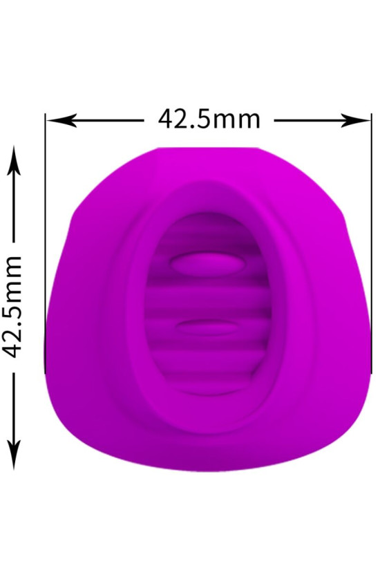 PRETTY LOVE - ESTELLE STIMOLATORE PER CLITORIDE LINGUA 12 VIBRAZIONI VIOLA