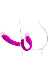 PRETTY LOVE - VALERIE VIBRATORE DOPPIO STRAP-ON 12 VIBRAZIONI VIOLA