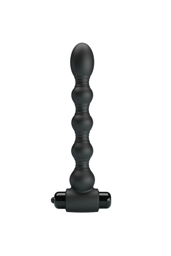 PRETTY LOVE - LYNN SILICONE ANAL PLUG 10 VIBRAZIONI NERO