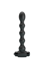 PRETTY LOVE - LYNN SILICONE ANAL PLUG 10 VIBRAZIONI NERO