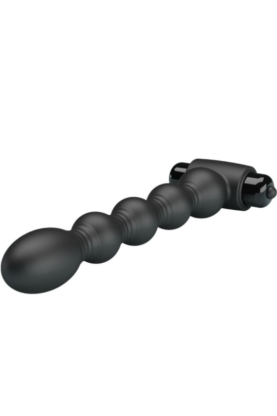 PRETTY LOVE - LYNN SILICONE ANAL PLUG 10 VIBRAZIONI NERO