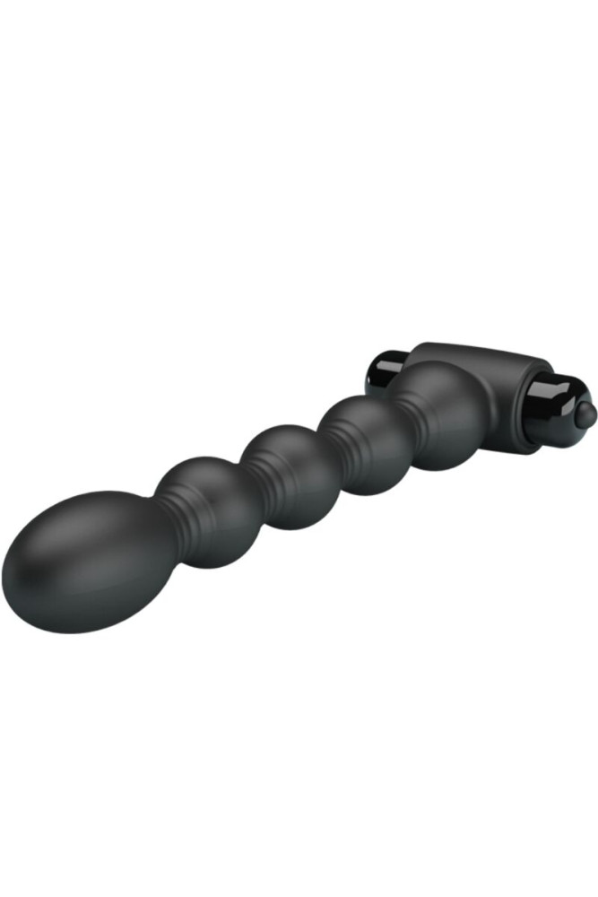 PRETTY LOVE - LYNN SILICONE ANAL PLUG 10 VIBRAZIONI NERO