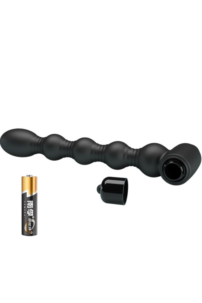 PRETTY LOVE - LYNN SILICONE ANAL PLUG 10 VIBRAZIONI NERO