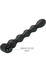 PRETTY LOVE - LYNN SILICONE ANAL PLUG 10 VIBRAZIONI NERO