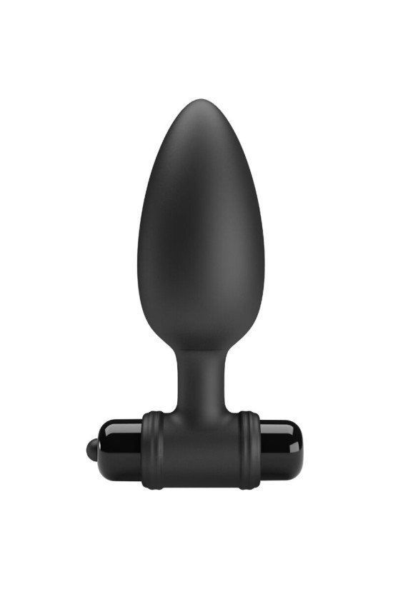 PRETTY LOVE - VIBRA BUTT PLUG 2 PLUG ANALE 10 VIBRAZIONI NERO