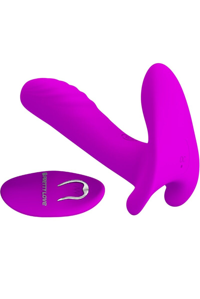 PRETTY LOVE - MASSAGGIATORE E VIBRATORE 12 VIBRAZIONI TELECOMANDO VIOLA