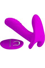PRETTY LOVE - MASSAGGIATORE E VIBRATORE 12 VIBRAZIONI TELECOMANDO VIOLA