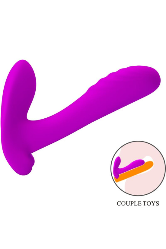 PRETTY LOVE - MASSAGGIATORE E VIBRATORE 12 VIBRAZIONI TELECOMANDO VIOLA