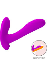 PRETTY LOVE - MASSAGGIATORE E VIBRATORE 12 VIBRAZIONI TELECOMANDO VIOLA