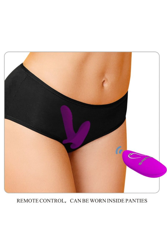 PRETTY LOVE - MASSAGGIATORE E VIBRATORE 12 VIBRAZIONI TELECOMANDO VIOLA