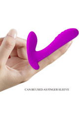 PRETTY LOVE - MASSAGGIATORE E VIBRATORE 12 VIBRAZIONI TELECOMANDO VIOLA