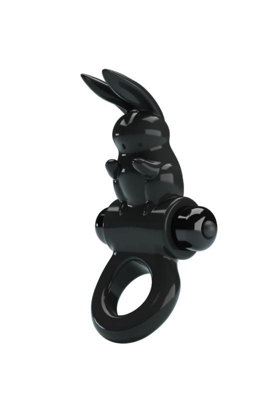 PRETTY LOVE - ANELLO VIBRATORE CONIGLIO ECCITANTE 10 VIBRAZIONI NERO