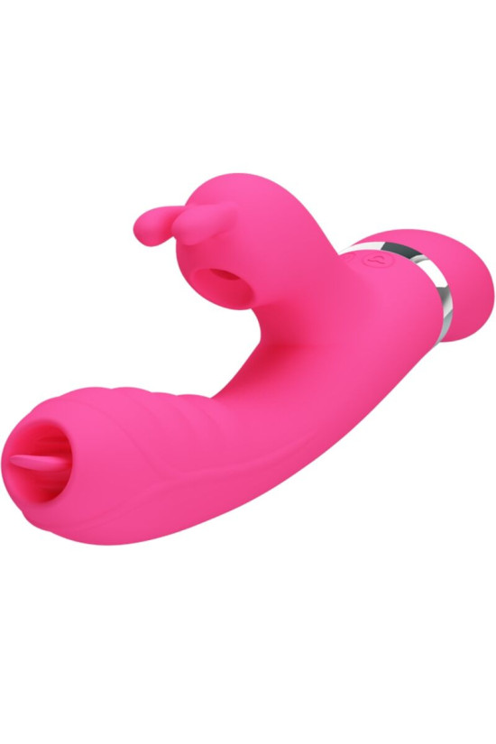 PRETTY LOVE - VIBRATORE MULTIFUNZIONE CONIGLIO PHOENIX ROSA