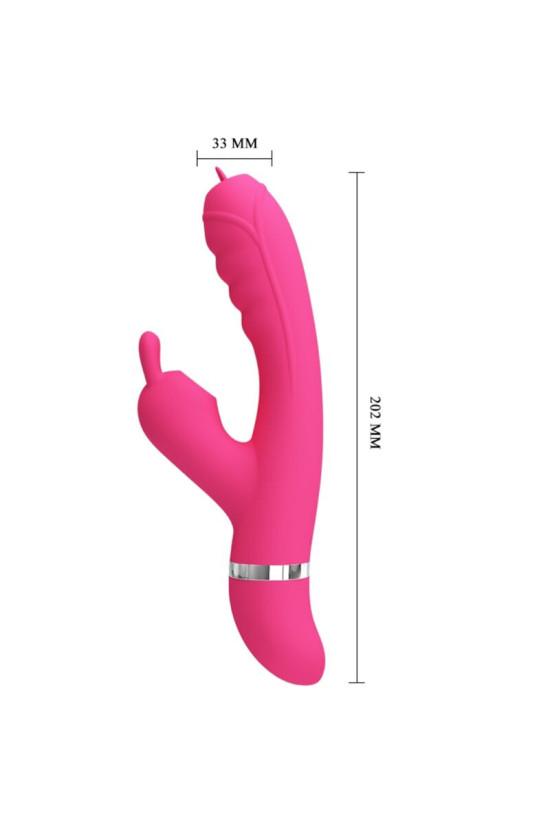 PRETTY LOVE - VIBRATORE MULTIFUNZIONE CONIGLIO PHOENIX ROSA