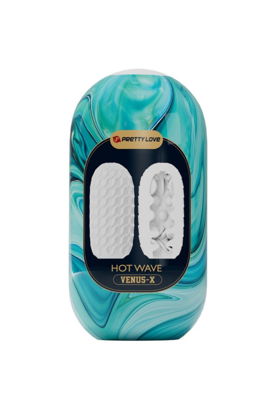 PRETTY LOVE - MASTURBATORE MASCHILE IN SILICONE HOT WAVE BIANCO