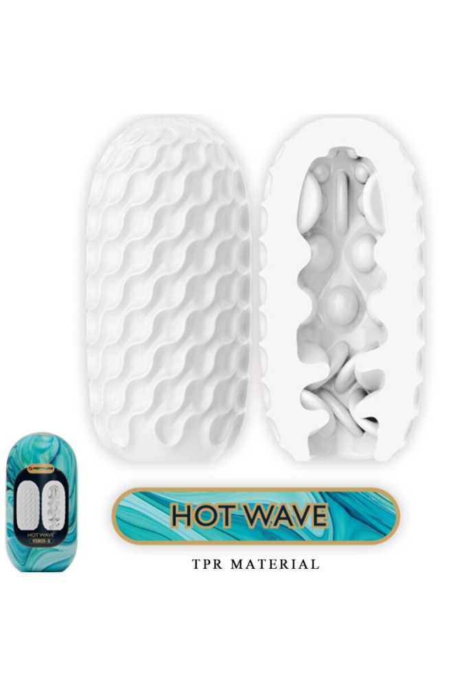 PRETTY LOVE - VENUS X 15 MASTURBATORI MASCHILI IN SILICONE BIANCO