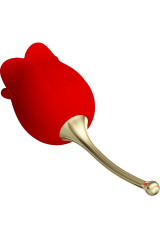 PRETTY LOVE - ROSE LOVER STIMOLATORE CLITORIDEO ROSE 12 VIBRAZIONI ROSSO