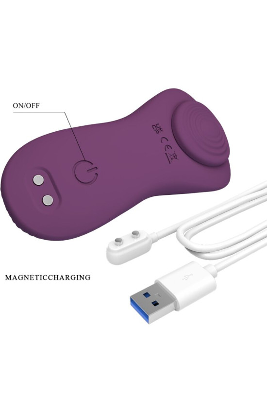 PRETTY LOVE - MANE LAY ON CLITORIDE MASSAGGIATORE 10 VIBRAZIONI TELECOMANDO VIOLA