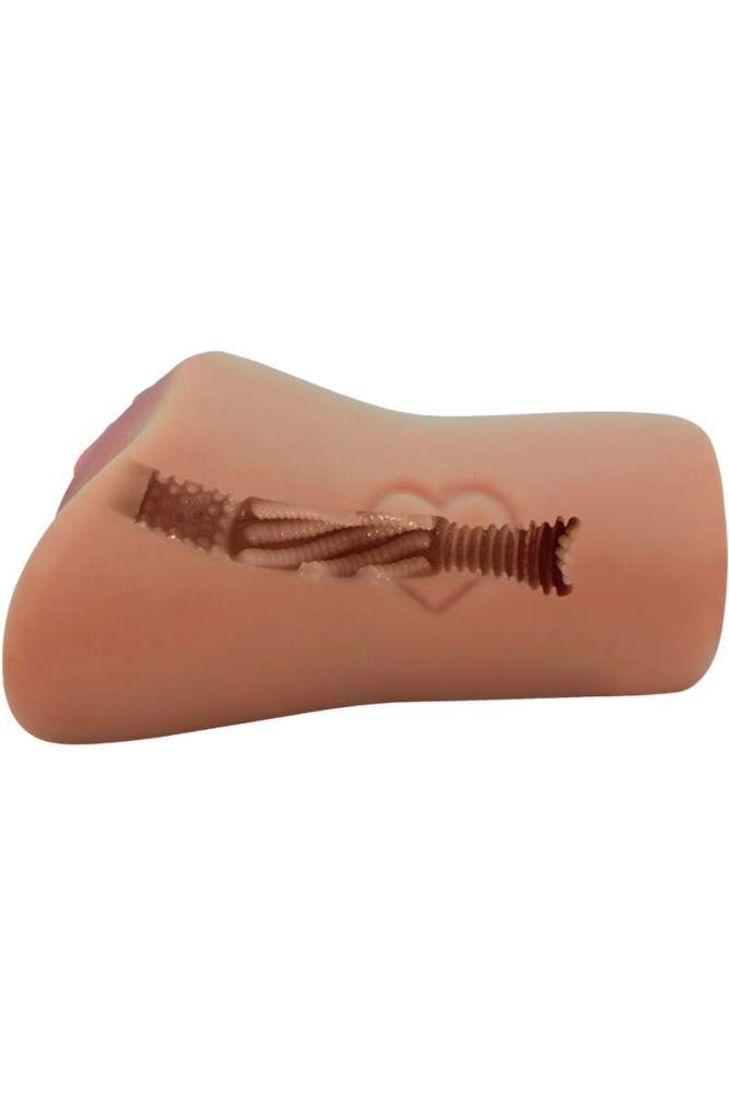 CRAZY BULL - VAGINA E ANO SCARLATTO DESIGN CON CUORE IN CARNE