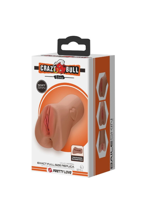 CRAZY BULL - VAGINA E ANO SCARLATTO DESIGN CON CUORE IN CARNE