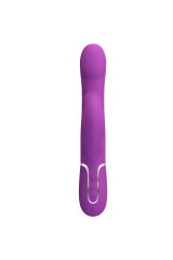 PRETTY LOVE - VIBRATORE E STIMOLATORE MULTIFUNZIONE 4 IN 1 VIOLA