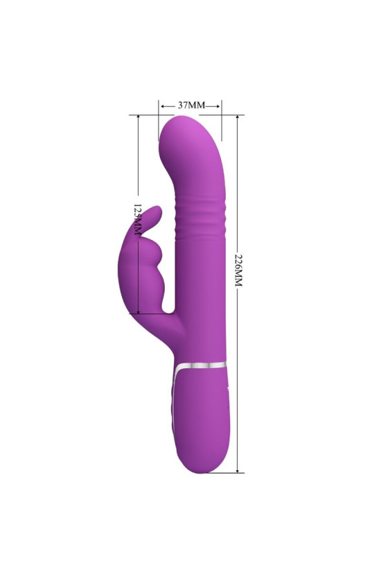 PRETTY LOVE - COALE 4 IN 1 MULTIFUNZIONE VIBRATORE CONIGLIO VIOLA