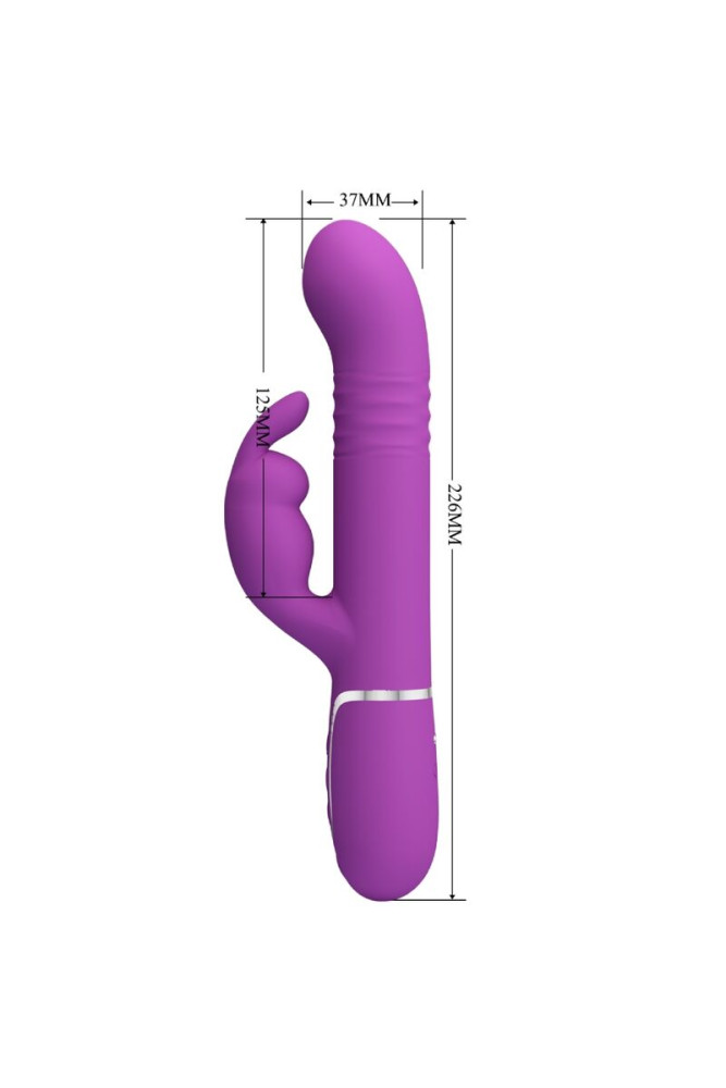 PRETTY LOVE - COALE 4 IN 1 MULTIFUNZIONE VIBRATORE CONIGLIO VIOLA