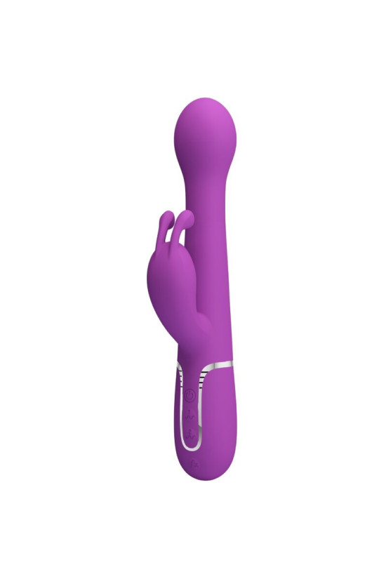PRETTY LOVE - DEJON 3 IN 1 MULTIFUNZIONE VIBRATORE CONIGLIO VIOLA