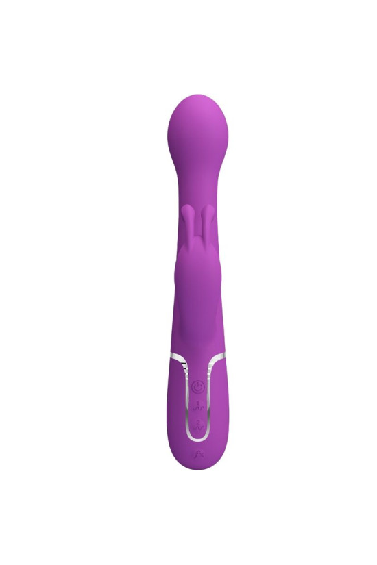 PRETTY LOVE - DEJON 3 IN 1 MULTIFUNZIONE VIBRATORE CONIGLIO VIOLA