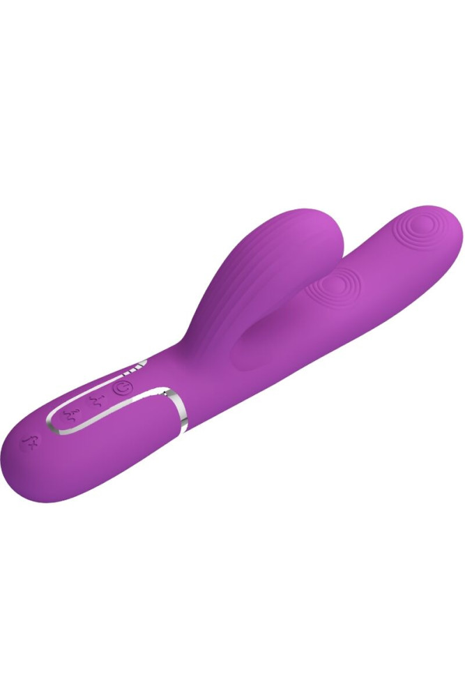 PRETTY LOVE - PERLITA 3 IN 1 VIBRATORE MULTIFUNZIONE CONIGLIO VIOLA