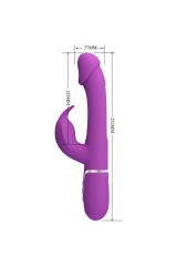 PRETTY LOVE - KAMPAS 3 IN 1 MULTIFUNZIONE VIBRATORE CONIGLIO VIOLA