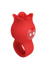 PRETTY LOVE - VIBRATORE A DITA A FORMA DI ROSA JAE 10 VIBRAZIONI ROSSO