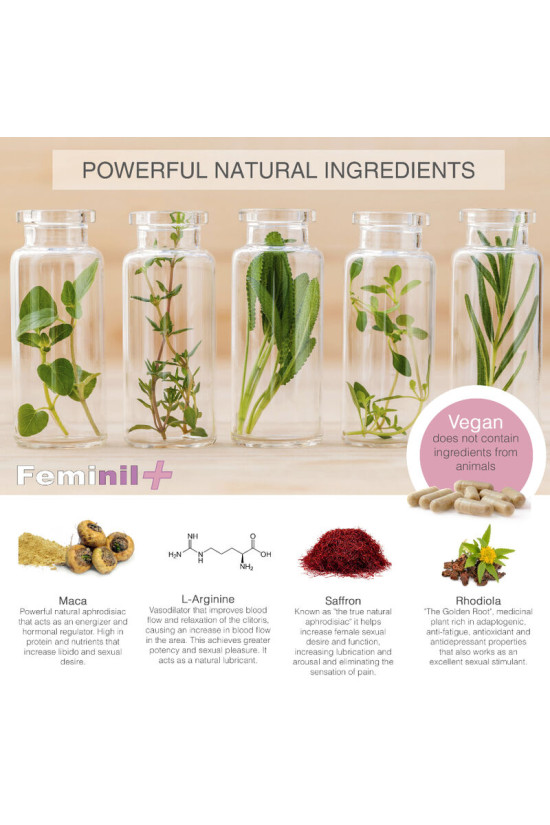 500 COSMETICS - FEMINIL+ MIGLIORAMENTO DELLA LIBIDO SESSUALE FEMMINILE - 30 CAPSULE