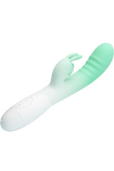 PRETTY LOVE - VIBRATORE CONIGLIO CERBERUS 3O VIBRAZIONI VERDE