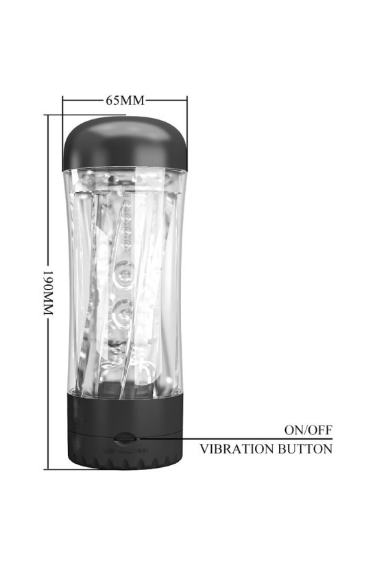 PRETTY LOVE - TAMARA MASTURBATORE MASCHILE VIBRATORE MULTI-VELOCITÀ NERO